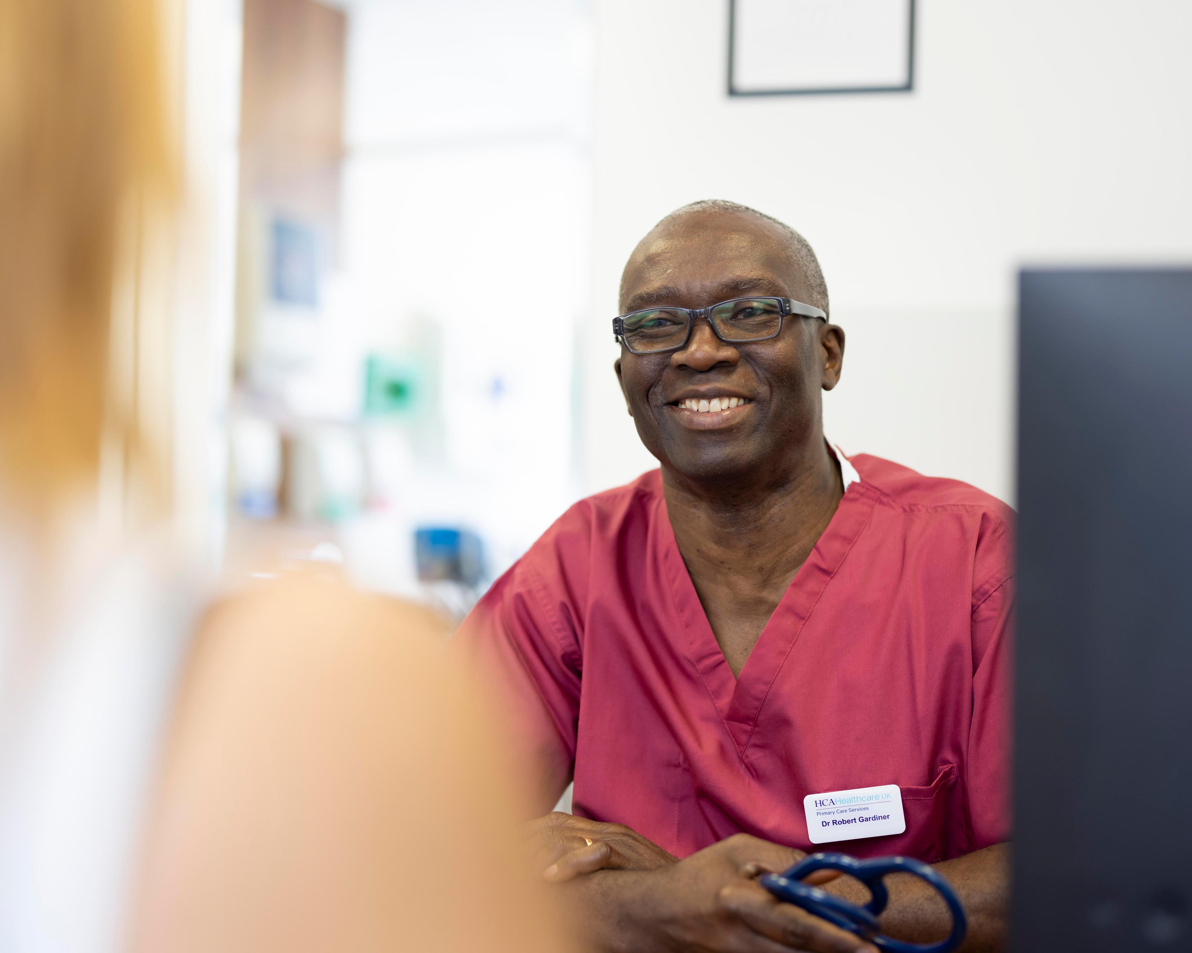 The Princess Grace Hospital doctor with patient